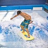 Tired of slides? Try one of the other activites like surfing - Aqua Park