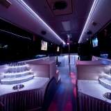 Exclusive, leather carpets  - Evening Party Bus