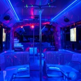 Dance poles - in case you feel like to add a sexy stripper - Evening Party Bus