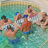 If you feel like palying chess you have the chance to do it in the bath - Turkish Thermal Bath